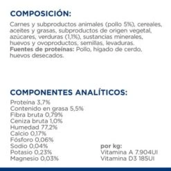 Hill's K/d Prescription Diet Kidney Care Estofado Para Perros -Mascota Suministros Ventas bk33282 ongoing ingredient panel es 5