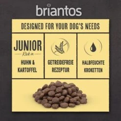 Briantos SIN CEREALES Pienso Para Perros - Pack Ahorro -Mascota Suministros Ventas briantos board junior huhn 1000x1000 6