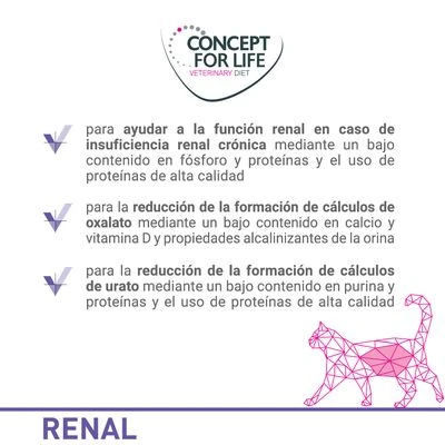 Concept For Life Veterinary Diet Renal Para Gatos 2 Concept For Life Veterinary Diet Renal Para Gatos - Imagen 2