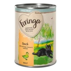Feringa Single Meat Menu 6 X 410 G -Mascota Suministros Ventas feringa singlemeat adult duck 410g 1000x1000 0
