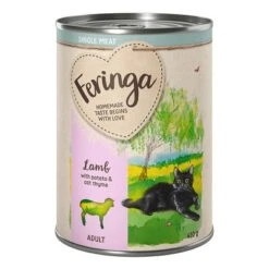 Feringa Single Meat Menu 6 X 410 G -Mascota Suministros Ventas feringa singlemeat adult lamb 410g 1000x1000 6