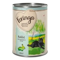Feringa Single Meat Menu 6 X 410 G -Mascota Suministros Ventas feringa singlemeat adult rabbit 410g 1000x1000 6