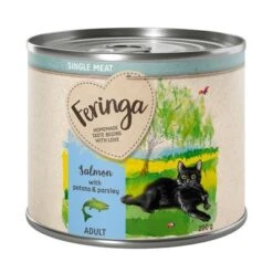 Feringa Single Meat Menu 6 X 200 G -Mascota Suministros Ventas feringa singlemeat adult salmon 200g 1000x1000 9