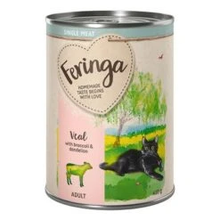 Feringa Single Meat Menu 6 X 410 G -Mascota Suministros Ventas feringa singlemeat adult veal 410g 1000x1000 7