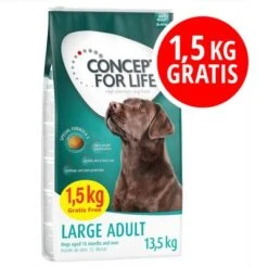 PROMO: Concept For Life Pienso Para Perros 12 + 1,5 Kg ¡gratis! -Mascota Suministros Ventas icon 1 5kg gratis 1000x1000 de 1 9