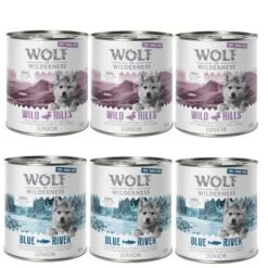 Wolf Of Wilderness Free Range 6 X 400 G / 800 G - Pack De Prueba -Mascota Suministros Ventas jr mix 800 g 1000x1000 ohne st rer 0