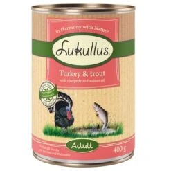 Pack Ahorro: Lukullus 24 X 400 G 26 Pack Ahorro: Lukullus 24 X 400 G -Mascota Suministros Ventas lk 400g adult turkeytrout 1000x1000 8