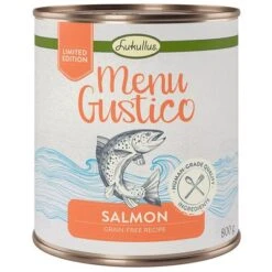 Lukullus Menú Gustico 24 X 800 G - Pack Ahorro -Mascota Suministros Ventas lukullus menugustico salmon gf limited 800g 1000x1000 1