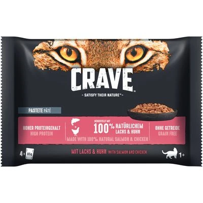 Crave 16 X 85 G En Bolsitas Para Gatos - Pack Mixto 7 Crave 16 X 85 G En Bolsitas Para Gatos - Pack Mixto - Imagen 7