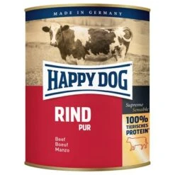 Happy Dog Pure Comida Húmeda Para Perros 6 X 800 G 12 Happy Dog Pure Comida Húmeda Para Perros 6 X 800 G -Mascota Suministros Ventas pla hd rind 800g 4