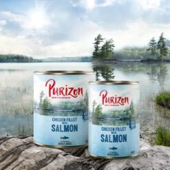 Purizon Adult 24 X 400 G Comida Húmeda Sin Cereales Para Perros -Mascota Suministros Ventas purizon idcard wet salmon 1000x1000 8