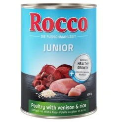 Rocco Junior 6 X 400 G -Mascota Suministros Ventas rocco junior poultryvenicon 400g 1000x1000 3 1