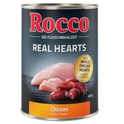 Rocco Real Hearts 6 X 400 G -Mascota Suministros Ventas rocco realheart chicken 400g 1000x1000 2