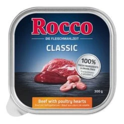 Pack De Prueba: Rocco Classic Tarrinas 9 X 300 G -Mascota Suministros Ventas rocco schalen classic gefl gelherzen 1000x1000 1
