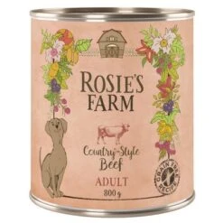 Pack Ahorro Rosie's Farm 24 X 800 G -Mascota Suministros Ventas rosie sfarm adult beef 800g 1000x1000 5