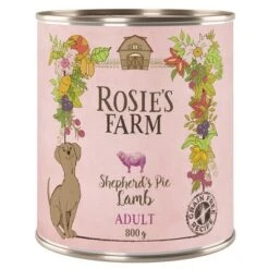 Rosie's Farm Adult 6 X 800 G 16 Rosie's Farm Adult 6 X 800 G -Mascota Suministros Ventas rosie sfarm adult lamb 800g 1000x1000 6
