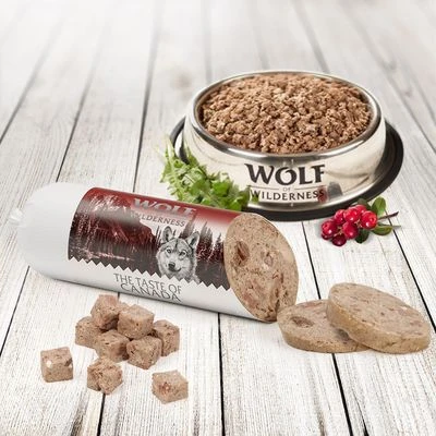 Wolf Of Wilderness The Taste Of 6 X 400 G Salchichas Para Perros 3 Wolf Of Wilderness The Taste Of 6 X 400 G Salchichas Para Perros - Imagen 3