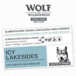 Wolf Of Wilderness Icy Lakesides Con Cordero, Trucha Y Pollo -Mascota Suministros Ventas wow board benefits freezedried icy lakesides de 1000x1000 1 6