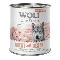 Wolf Of Wilderness Free Range 6 X 400 G / 800 G - Pack De Prueba -Mascota Suministros Ventas wow freerange greatdesert 800g 1000x1000 9
