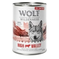 Wolf Of Wilderness Free Range 6 X 400 G 20 Wolf Of Wilderness Free Range 6 X 400 G -Mascota Suministros Ventas wow freerange highvalley 400g 1000x1000 7 2