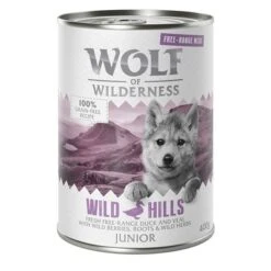 Wolf Of Wilderness Free Range Junior 12 X 400 G - Pack Ahorro -Mascota Suministros Ventas wow freerange junior wildhills 400g 1000x1000 7
